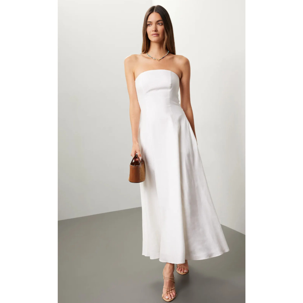 Favorite Daughter Favorite Linen Dress in White Size 4